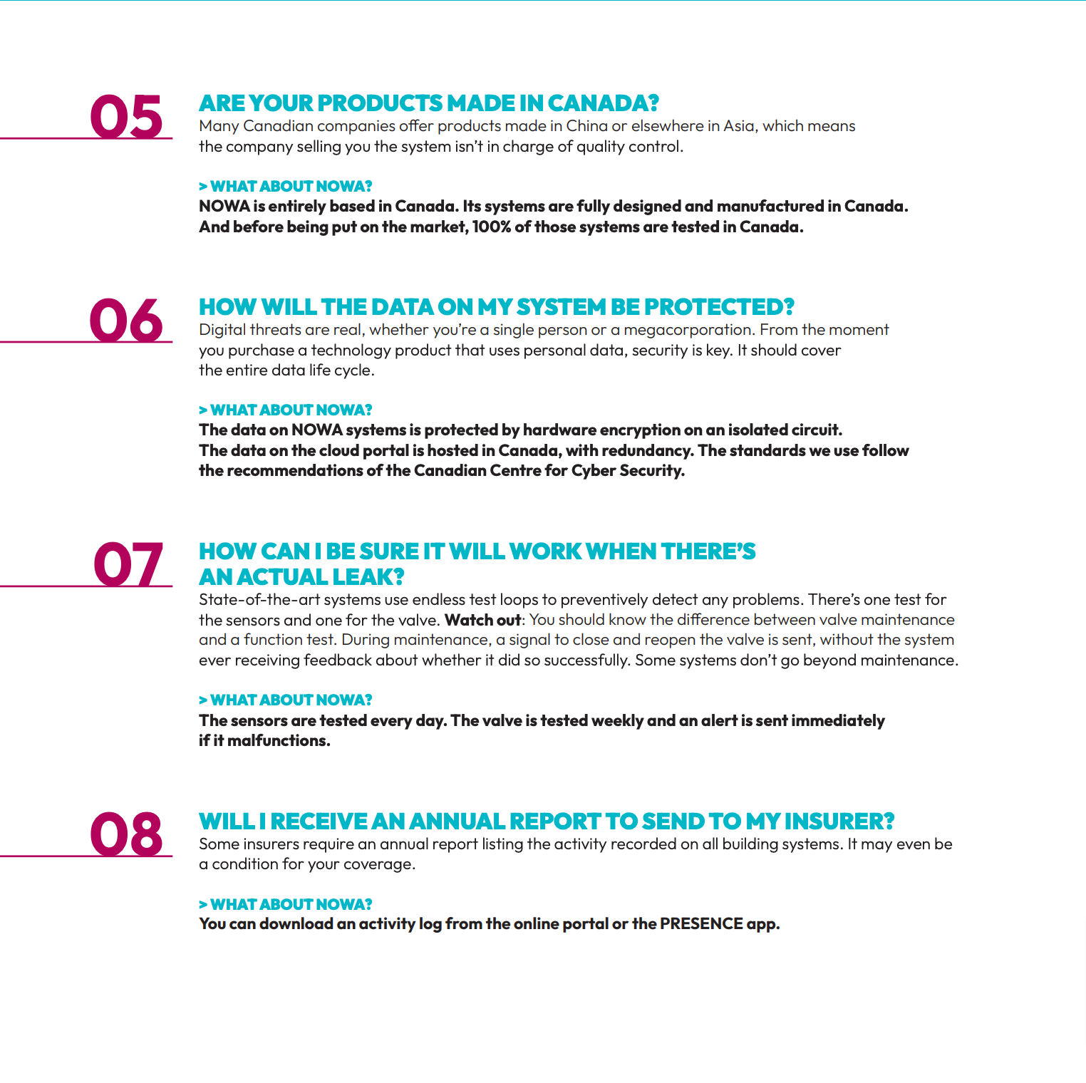 Leak prevention cntrol