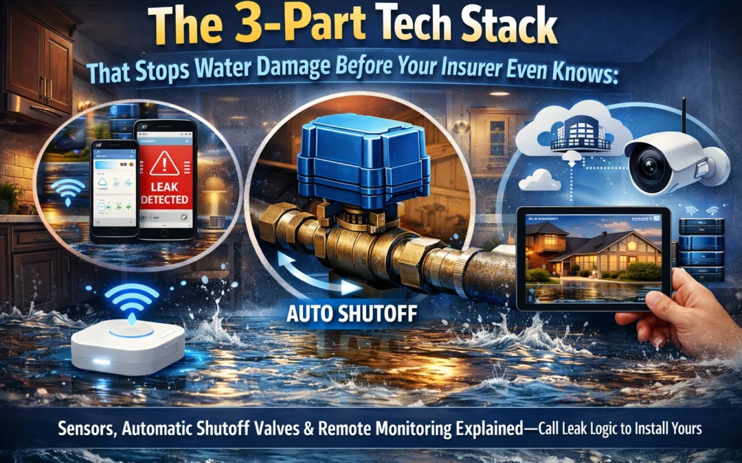 The 3-Part Tech Stack That Stops Water Damage Before Your Insurer Even Knows: Sensors, Automatic Shutoff Valves & Remote Monitoring Explained, Call Leak Logic to Install Yours
