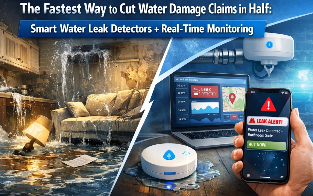 The Fastest Way to Cut Water Damage Claims in Half: Smart Water Leak Detectors + Real-Time Monitoring