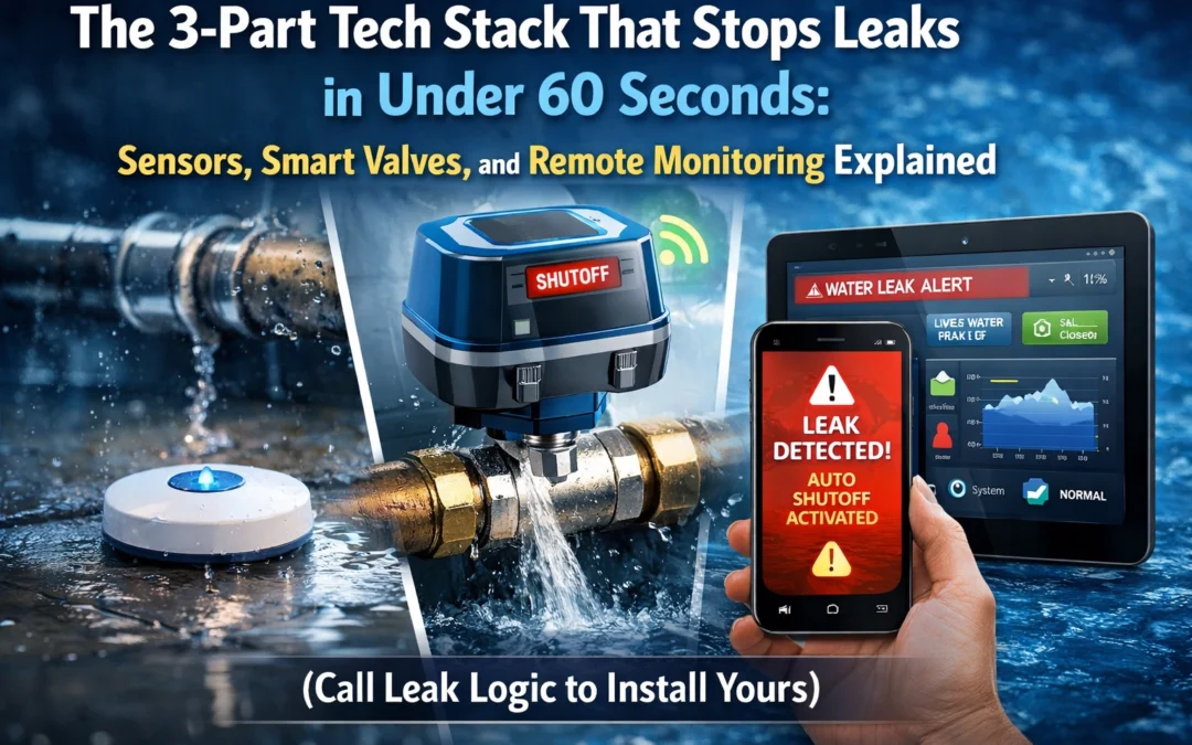 The 3-Part Tech Stack That Stops Leaks in Under 60 Seconds: Sensors, Smart Valves, and Remote Monitoring Explained (Call Leak Logic to Install Yours)