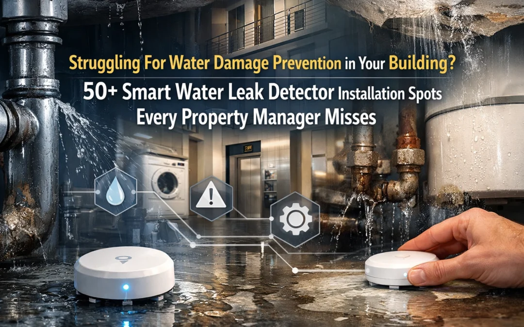 Struggling For Water Damage Prevention in Your Building? 50+ Smart Water Leak Detector Installation Spots Every Property Manager Misses