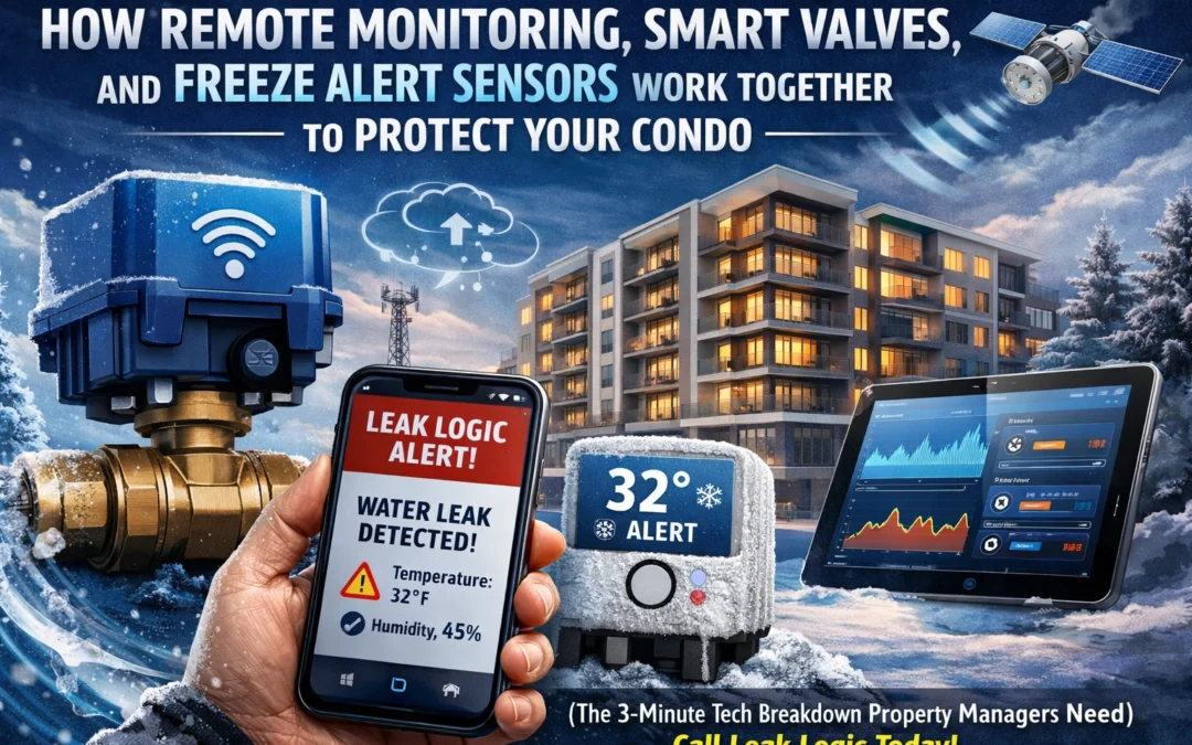 How Remote Monitoring, Smart Valves, and Freeze Alert Sensors Work Together to Protect Your Condo (The 3-Minute Tech Breakdown Property Managers Need) – Call Leak Logic Today