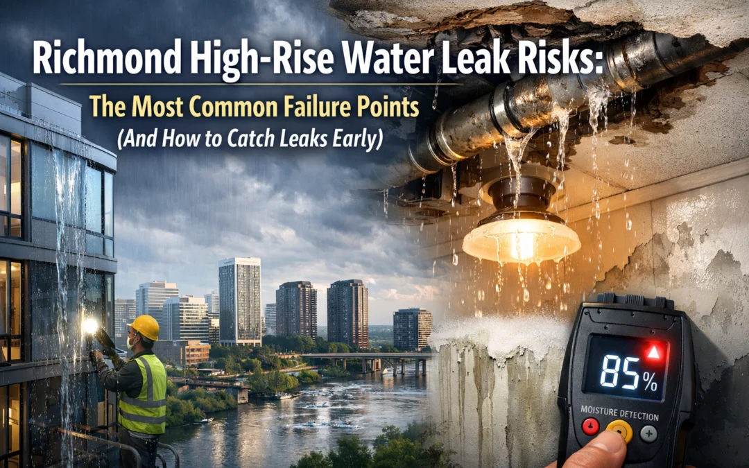 Richmond High-Rise Water Leak Risks: The Most Common Failure Points (And How to Catch Leaks Early)