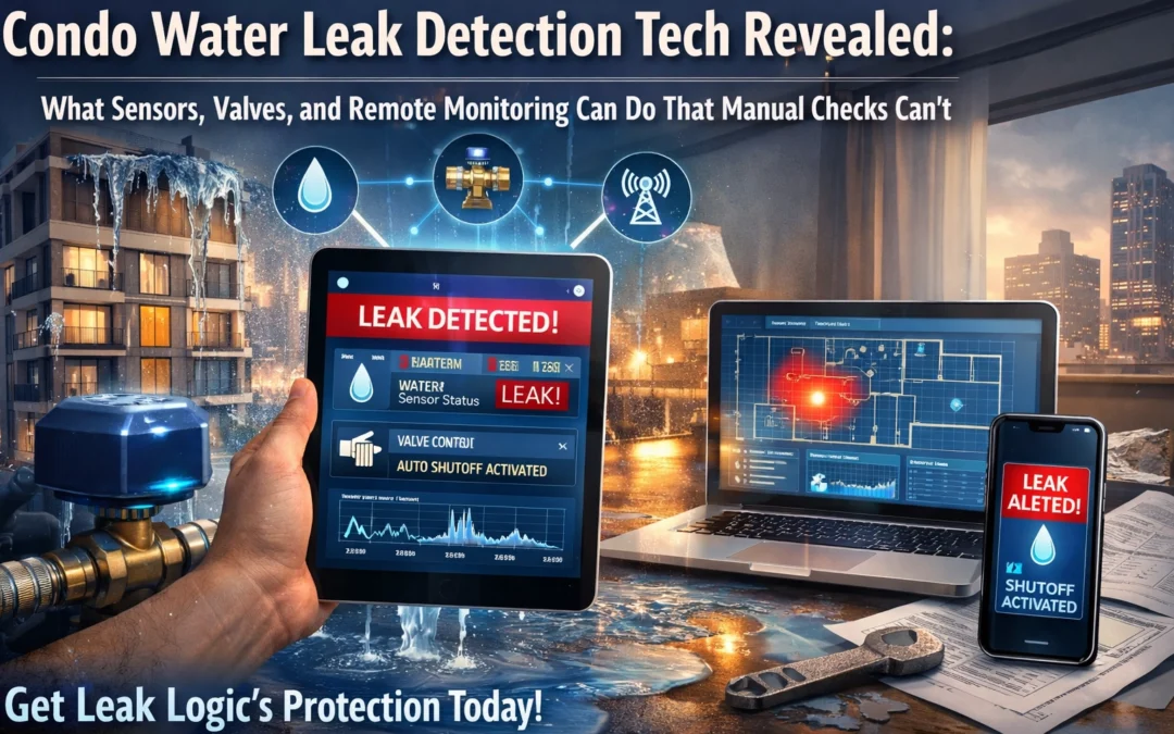 Condo Water Leak Detection Tech Revealed: What Sensors, Valves, and Remote Monitoring Can Do That Manual Checks Can’t – Get Leak Logic’s Protection Today