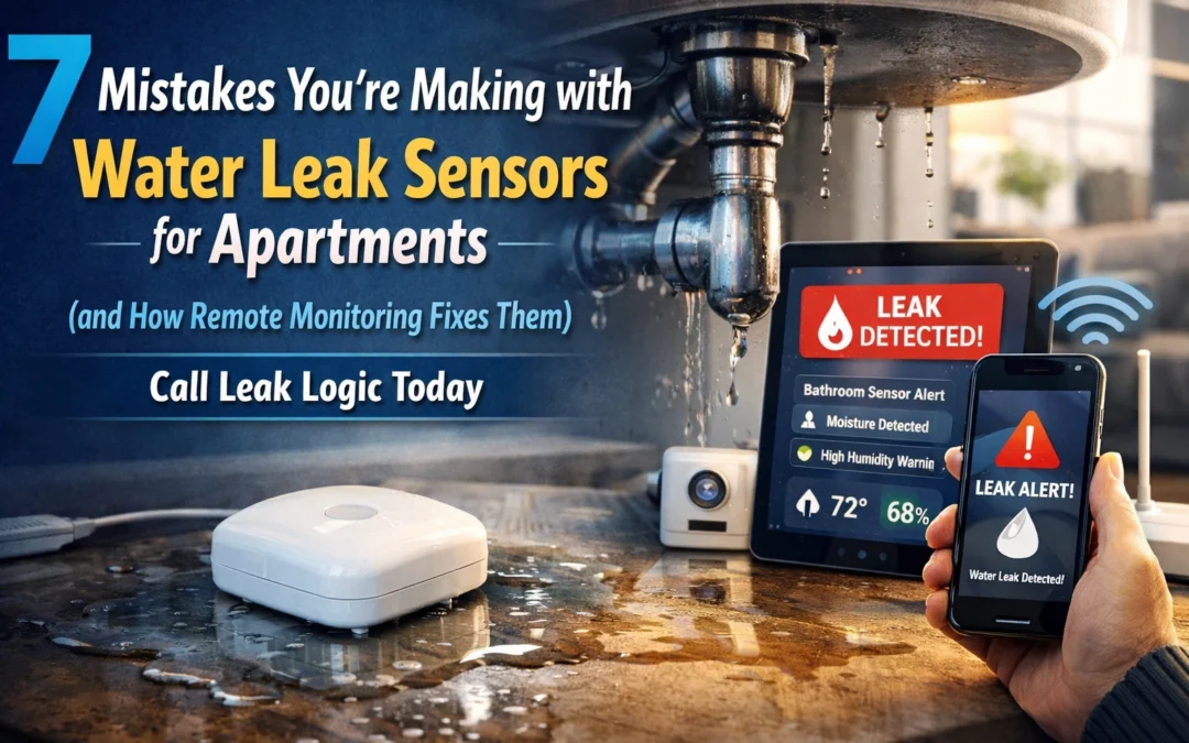 7 Mistakes You’re Making with Water Leak Sensors for Apartments (and How Remote Monitoring Fixes Them) – Call Leak Logic Today