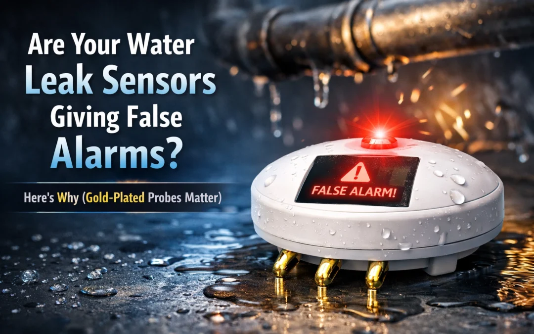 Are Your Water Leak Sensors Giving False Alarms? Here’s Why (Gold-Plated Probes Matter)