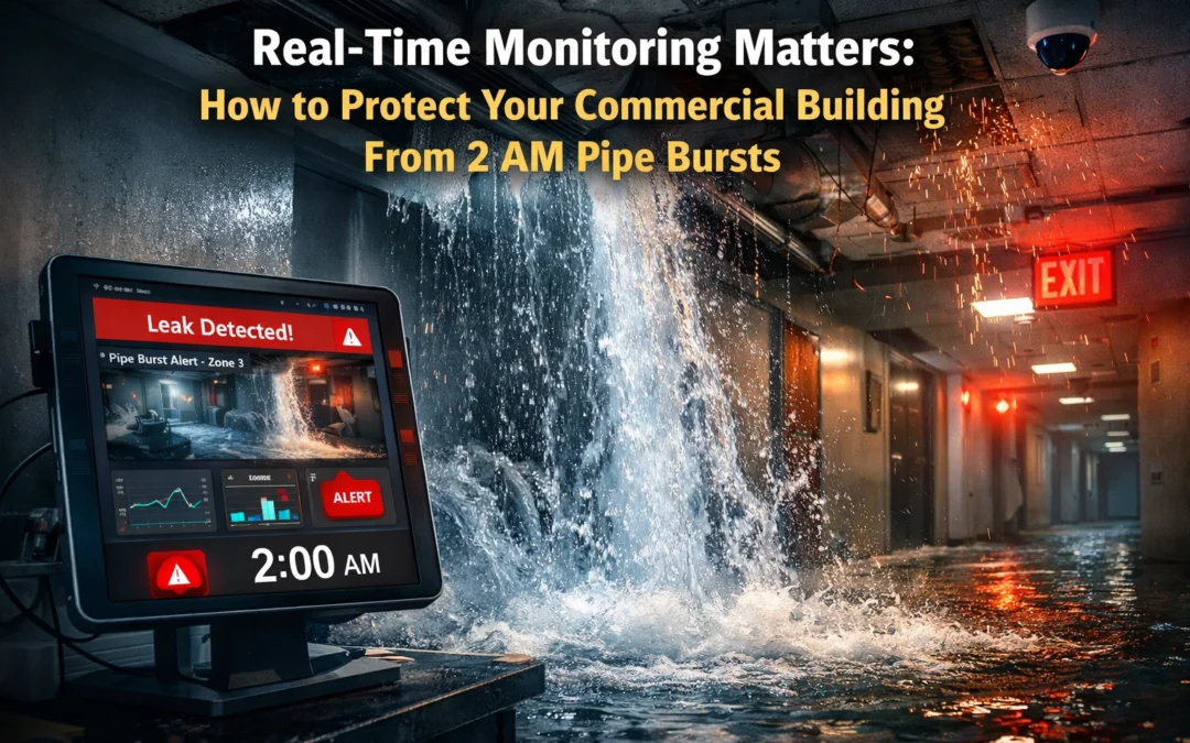 Real-Time Monitoring Matters: How to Protect Your Commercial Building From 2 AM Pipe Bursts
