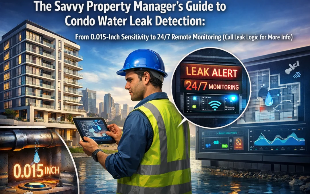 The Savvy Property Manager’s Guide to Condo Water Leak Detection: From 0.015-Inch Sensitivity to 24/7 Remote Monitoring (Call Leak Logic for More Info)