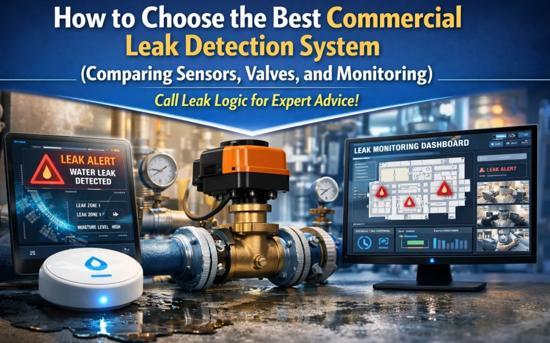 How to Choose the Best Commercial Leak Detection System (Comparing Sensors, Valves, and Monitoring): Call Leak Logic for Expert Advice!