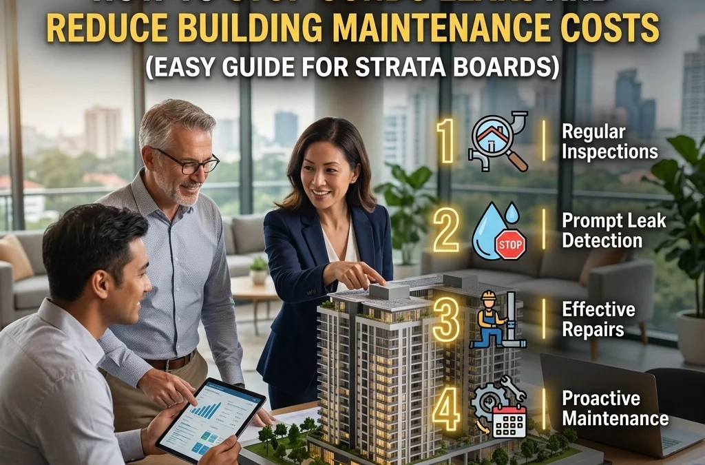 5 Steps How to Stop Condo Leaks and Reduce Building Maintenance Costs (Easy Guide for Strata Boards)