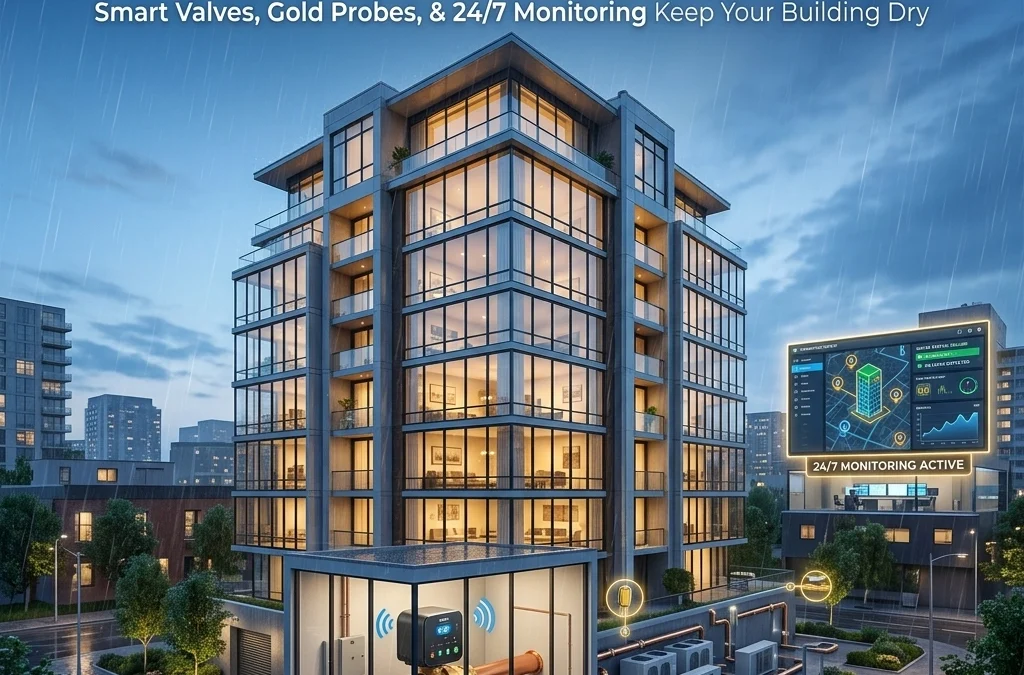 The Ultimate Guide to Total Water Security: How Smart Valves, Gold Probes, and 24/7 Monitoring Keep Your Building Dry