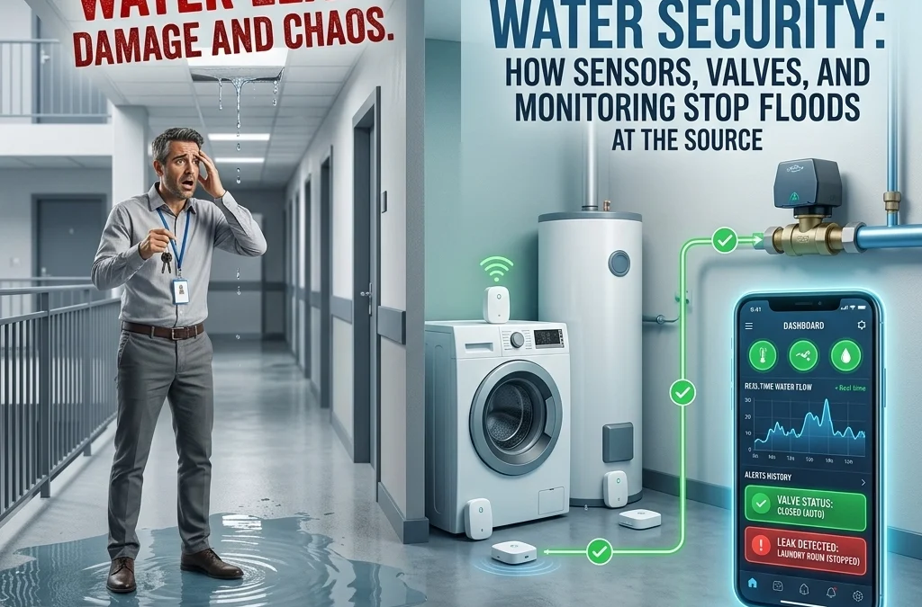 The Property Manager’s Guide to Total Water Security: How Sensors, Valves, and Monitoring Stop Floods at the Source (Call Leak Logic for Installation)